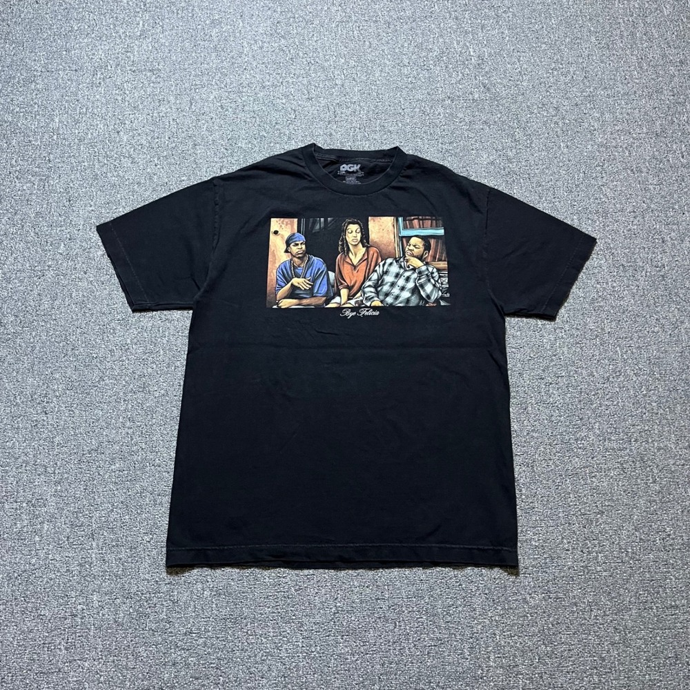 DGK Friday Movie Bye Felicia Graphic T-Shirt Large Black Ice Cube Streetwear Tee